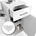 Miniatyrbild 6 av 6: Vicco Zoe sminkbord, Vit, 140 cm med LED-belysning