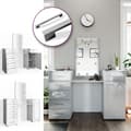 Miniatyrbild 2 av 6: Vicco Zoe sminkbord, Vit, 140 cm med LED-belysning