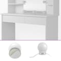 Miniatyrbild 6 av 6: Vicco Charlotte sminkbord, Vit, 108 cm med LED-belysning