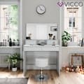 Miniatyrbild 4 av 4: Vicco Ruben sminkbord vitt med pall