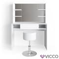 Miniatyrbild 2 av 4: VICCO Daenerys Vitt sminkbord med pall