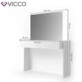 Miniatyrbild 3 av 4: VICCO Azur Vit sminkbord