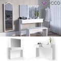 Miniatyrbild 1 av 4: VICCO Azur Vit sminkbord