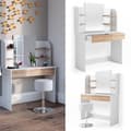 Miniatyrbild 1 av 4: VICCO sminkbord Charlotte White Sonoma med pall