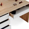 Miniatyrbild 6 av 6: Vicco Sherry sminkbord, Vit/Sonoma, 120 cm