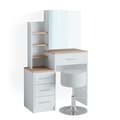 Miniatyrbild 2 av 4: Sminkbord med pall - Vicco - Conrada - Vit Sonoma