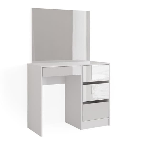 Vicco Sherry sminkbord, Högblank vit, 90 cm