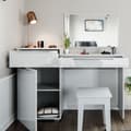 Miniatyrbild 5 av 6: Vicco Lilli sminkbord, Högblank vit, 135 cm