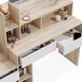 Miniatyrbild 6 av 6: Vicco Anja sminkbord, Vit/Sonoma, 139,8 cm