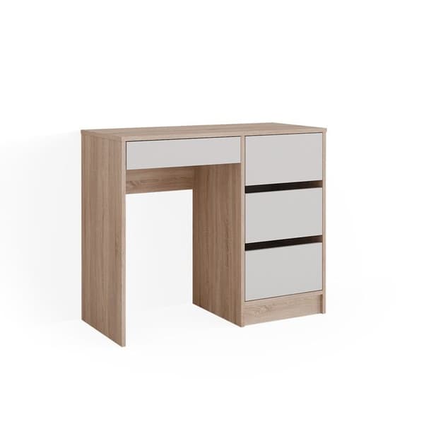 Vicco Sherry sminkbord, Sonoma, 90 cm med 4 lådor