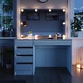 Miniatyrbild 5 av 6: Vicco Sherry sminkbord, Vit, 120 cm med LED-belysning