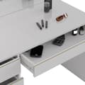 Miniatyrbild 6 av 6: Vicco Sherry sminkbord, Vit, 120 cm med LED-belysning