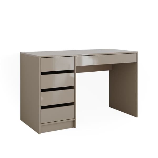 Vicco Sherry Sminkbord, Gloss Grå, 120 cm utan spegel