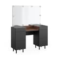 Miniatyrbild 1 av 6: Vicco Anika sminkbord, antracit, 120 cm med LED-belysning