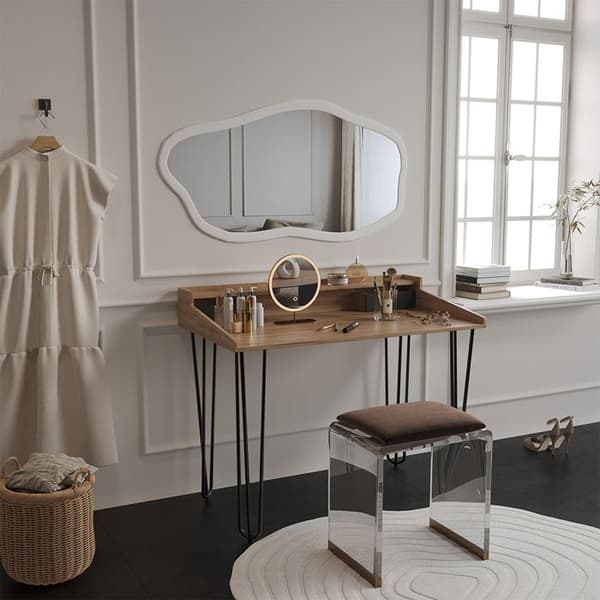 Sannar sminkbord, 110 cm med lådor, Ek, Vicco