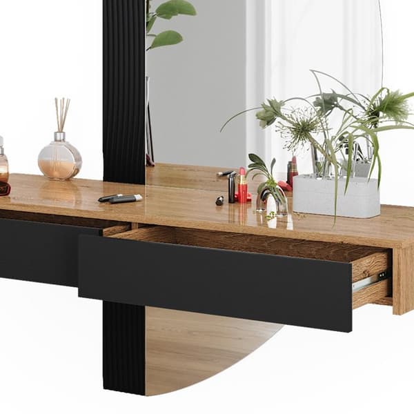 Melisa sminkbord, 120 cm med 2 lådor, Grå, Vicco