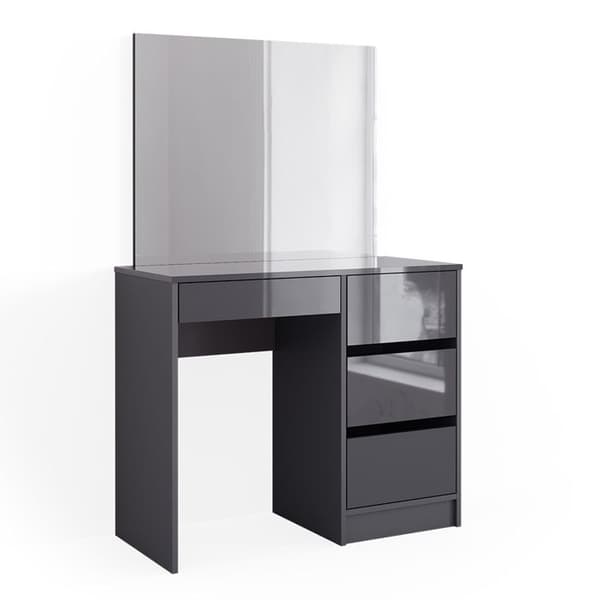 Sherry sminkbord, 90 cm med spegel, antracit, Vicco