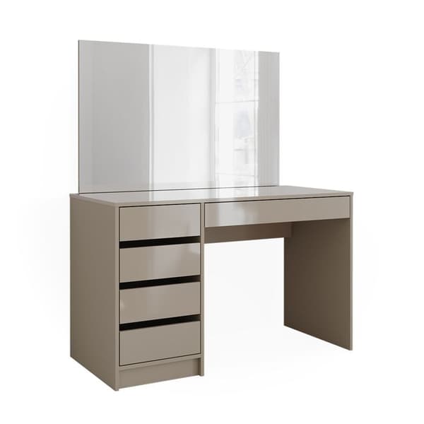 Sherry sminkbord, 120 cm med spegel, Greige, Vicco