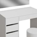 Miniatyrbild 6 av 6: Thalia sminkbord, 100 cm med pall, Vit, Vicco