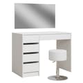 Miniatyrbild 1 av 6: Thalia sminkbord, 100 cm med pall, Vit, Vicco