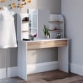 Miniatyrbild 5 av 6: Vicco Charlotte sminkbord, Vit/Sonoma, 108 cm med spegel