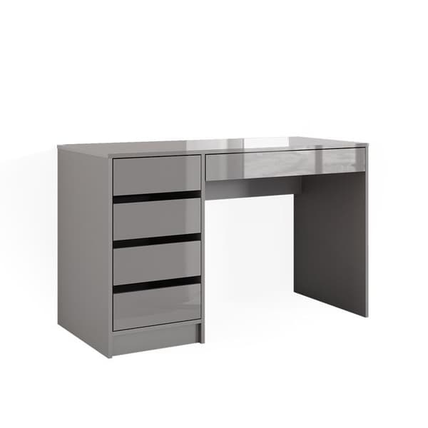 Vicco Sherry Sminkbord, Grå Högglans, 120 cm utan spegel