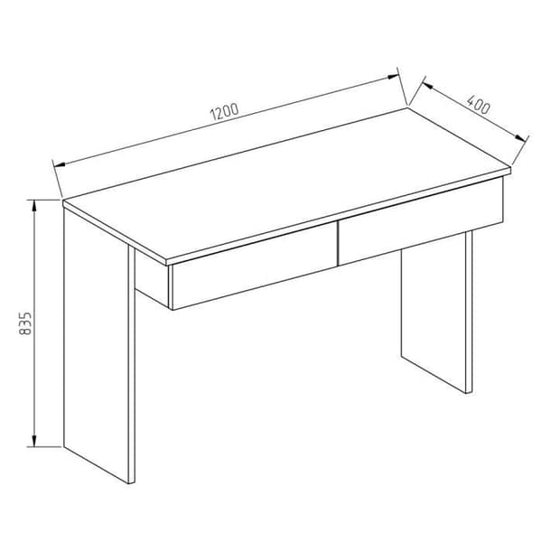VICCO Azur Vit sminkbord