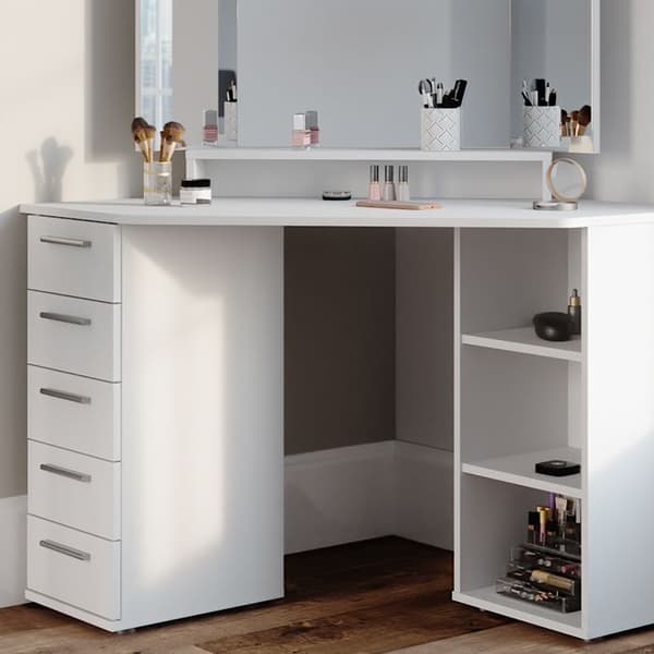 Vicco Sofia sminkbord, Vit, 128 cm
