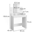 Miniatyrbild 3 av 4: VICCO Ania sminkbord vitt