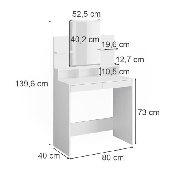 VICCO Ania sminkbord vitt