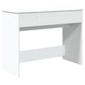 Miniatyrbild 2 av 2: Sminkbord med spegel vit 100x45x76 cm