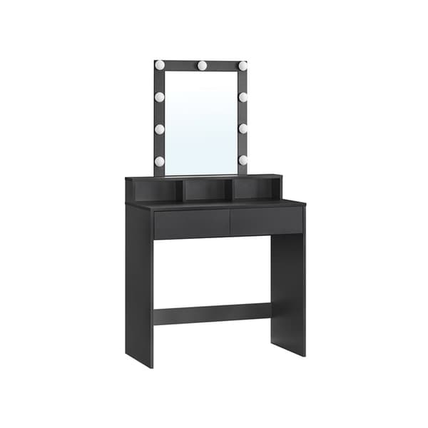 Rootz Sminkbord med spegel - Sminkbord - Dressing Station - LED-lampor - 120cm x 40cm x 75cm