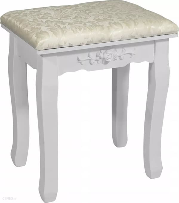 Modern Vit LED-toalettbord med pall, 5 lådor & inbyggd spegel, 75x40x137cm