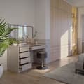 Miniatyrbild 4 av 6: Sherry toalettbord, 120cm med LED-spegel och pall, Cashmere, Vicco