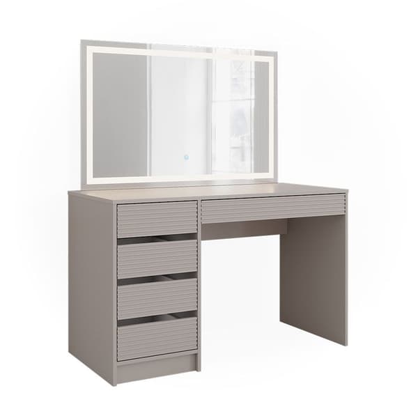 Sherry sminkbord, 120cm med LED-spegel, Cashmere, Vicco