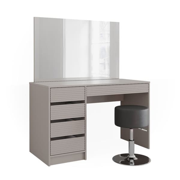 Sherry sminkbord, 120cm med spegel & pall, Cashmere, Vicco