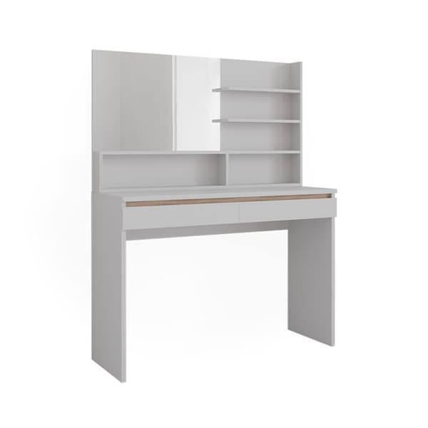 Emma sminkbord, 120cm med spegelhylla, Vit, Vicco