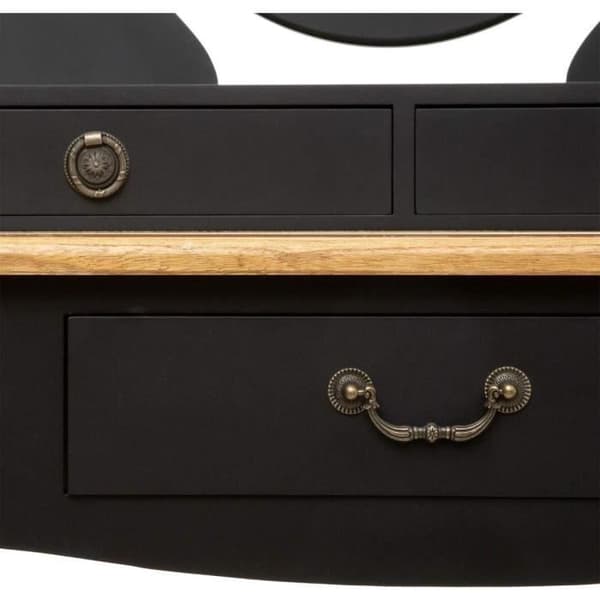 Coiffeuse med låda Chrysa Svart H 136 cm17