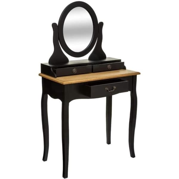Coiffeuse med låda Chrysa Svart H 136 cm17