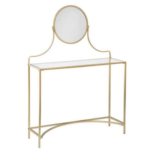 Coiffeuse "Artif" - guld - glas - Guld - Atmosphera inredningsdesigner