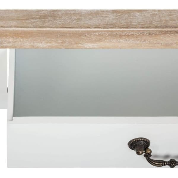 AC-Déco Coiffeuse 3 lådor - Chrysa - L 74 x b 40 x H 135 cm - Vit373