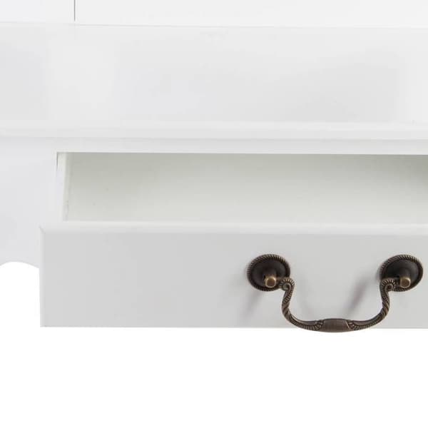Sminkbord - AC-DÉCO - Aurell - Vit - 1 låda - 3 speglar