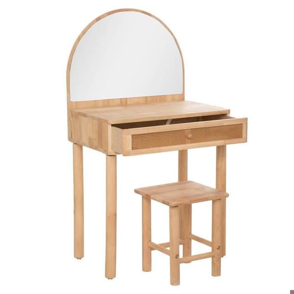 Coiffeuse barn - Atmosphera - Campagne - Spegel inkluderad - 1 låda - Beige