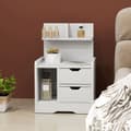 Miniatyrbillede 8 af 11: Rootz Bedside Table - Nightbord - Storage Organizer - Elegant Design - 40 cm x 30 cm x 60 cm