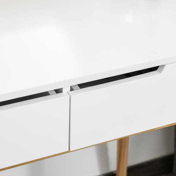 Rootz Coiffeuse Design Scandinave -pöytä - Vanity Desk - Beauty Station - High Comfort Stool - 80x40x125cm pukupöytä, 44.5x36.5x45cm jakkara