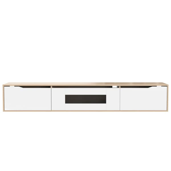 Rootz High Gloss TV -kabinet - Underholdningsstand - Mediekonsol - LED -belysning - 180 cm x 35 cm x 30 cm