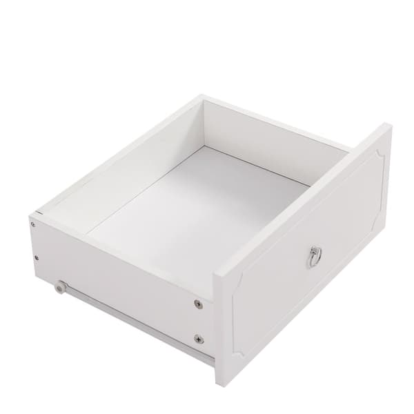 Rootz Mirror Cabinet Chest of skuffer - 6 skuffe kommode - soveværelse opbevaring - stille svævefly - 100 × 50 × 132 cm