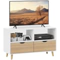 Miniatyrbild 10 av 11: Rootz TV -skåp - TV -bröstkorg - Mediekonsol - Hållbar och snygg - 99 cm x 39 cm x 58 cm - vit