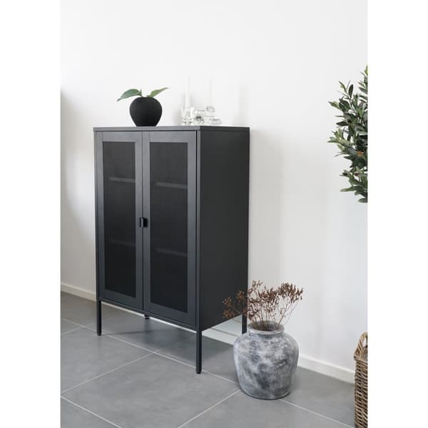 Rootz Melbourne Display Cabinet - Stylish Storage Solution - Modern Showcase - Dammskydd - 80x40x120 cm