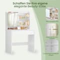 Miniatyrbild 4 av 6: Toalettbord - med spegel och låda, funktionell design